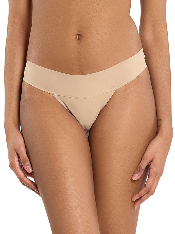 hanky panky BreatheSoft® Natural Rise Thong Taupe