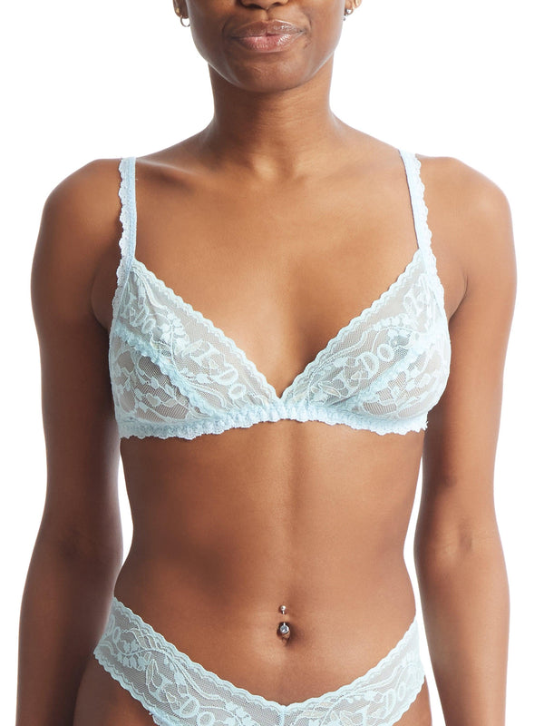 hanky panky I Do Shimmer Bralette Powder Blue
