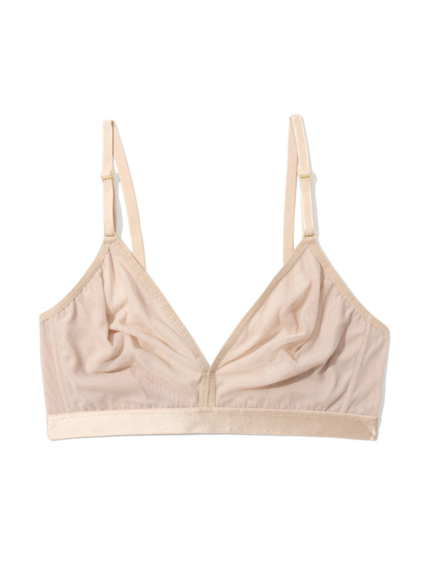 Hanky Panky Mesh Triangle Bralette Chai