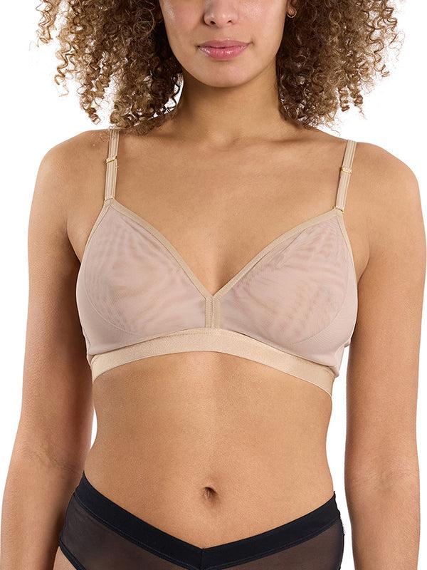 hanky panky Mesh Triangle Bralette Chai