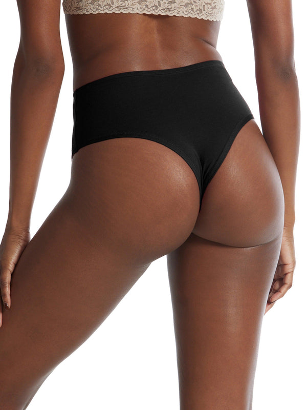 Hanky Panky PlayStretch™ High Rise Thong Black