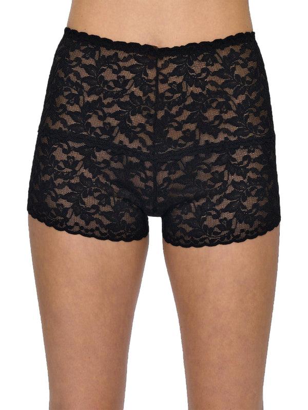 Hanky Panky Retro Lace Hot Pant Black