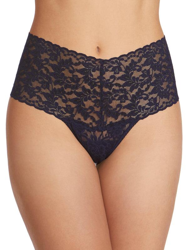 hanky panky Retro Lace Thong Navy