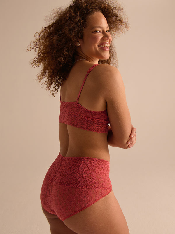 hanky panky Retro Lace V-Kini Naples Red Sale