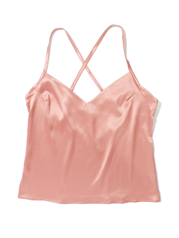 Hanky Panky Satin Sleep Cami Rose Latte Pink Sale