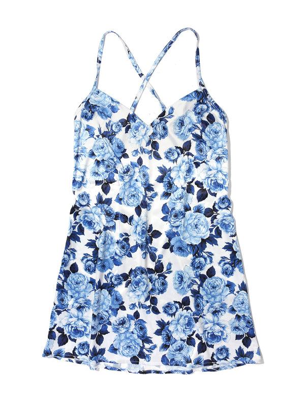 Hanky Panky Satin Sleep Chemise Deja Blue Sale