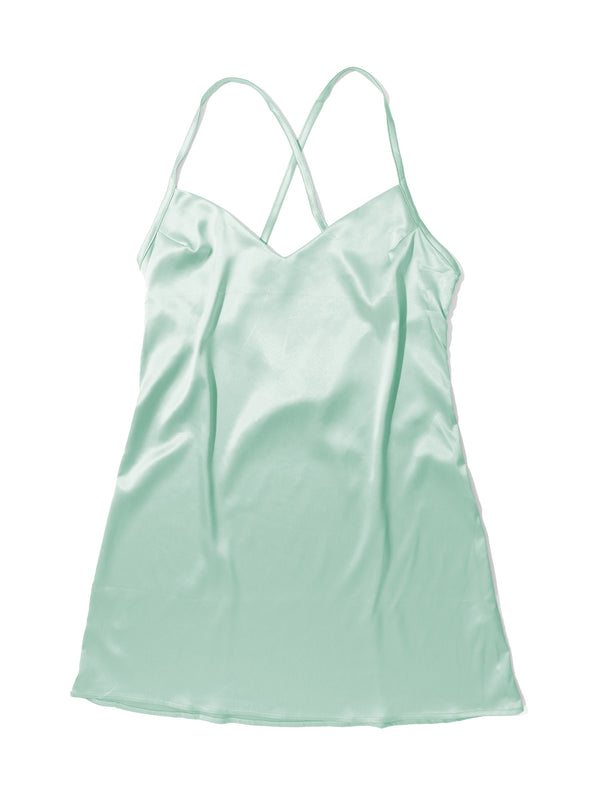 Hanky Panky Satin Sleep Chemise Green Tea Sale