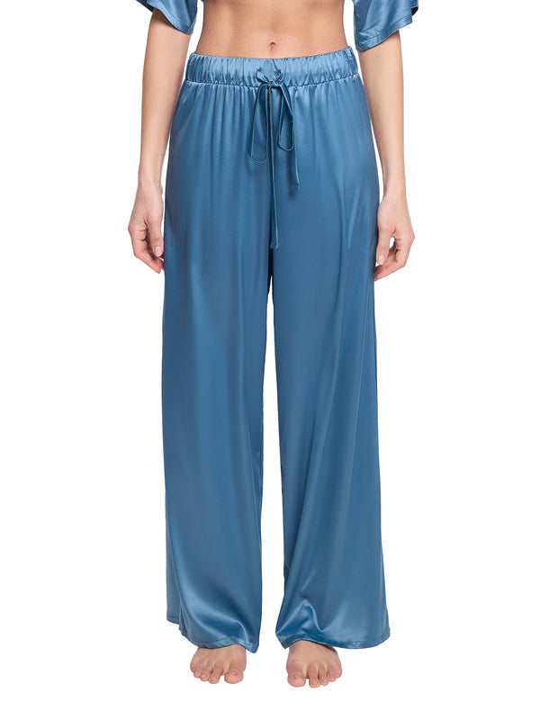 Hanky Panky Satin Sleep Pant Bath Time Blue Sale