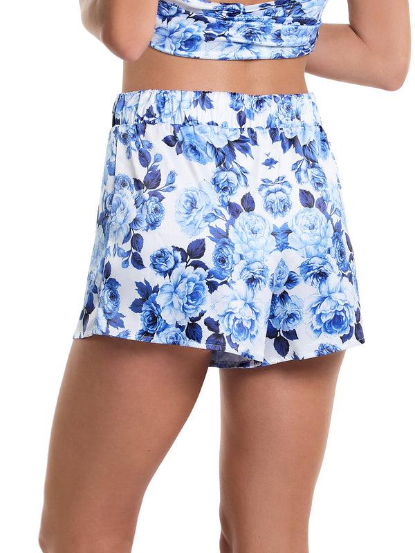 Hanky Panky Satin Sleep Short Deja Blue Sale