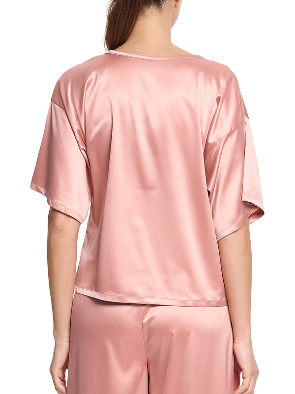 Hanky Panky Satin Sleep Tee Rose Latte Pink Sale