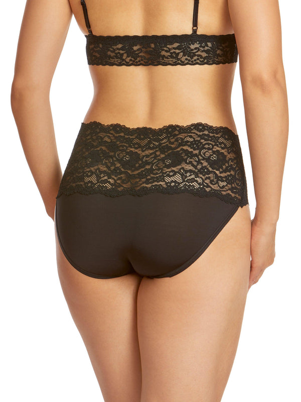 Hanky Panky Silky Skin High Rise Panty Black