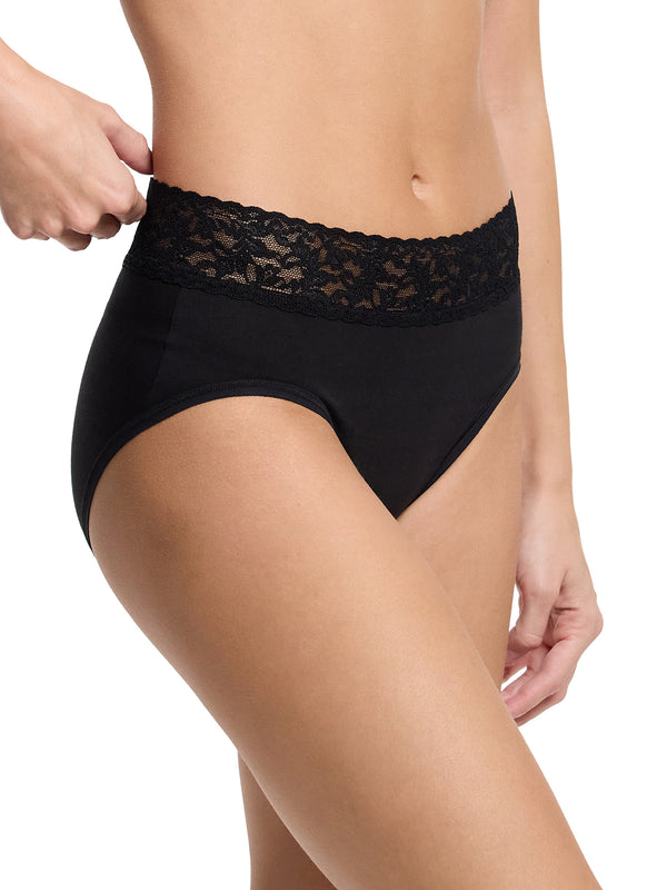 Hanky Panky Supima® Cotton French Brief Black