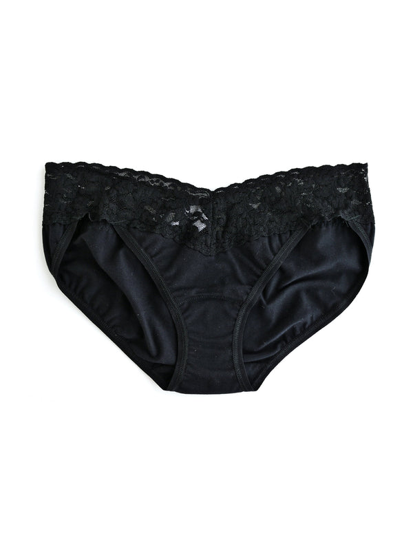 Hanky Panky Supima® Cotton V-kini Black