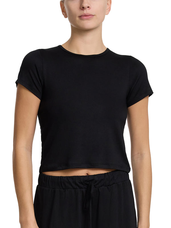 hanky panky Unwind Baby Tee Black