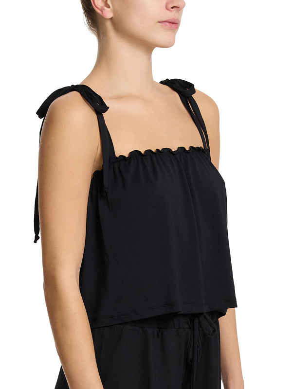 Hanky Panky Unwind Ruffle Cami Black