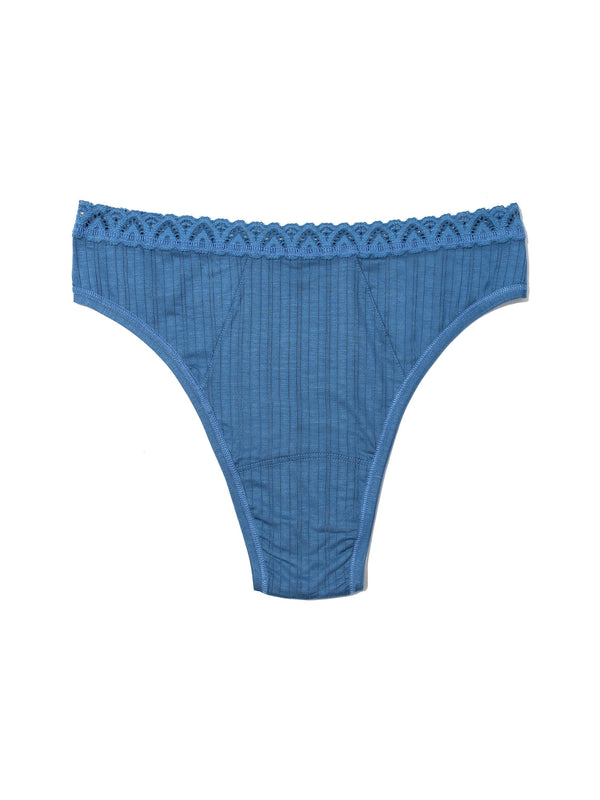 Hanky Panky MellowLuxe™ High Cut Thong Storm Cloud Blue Sale