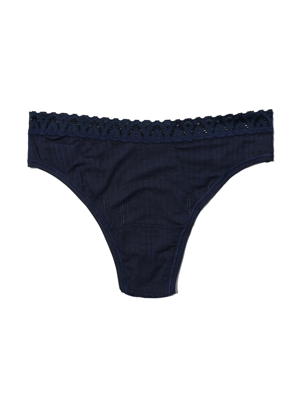 Hanky Panky MellowLuxe™ Low Rise Thong Bicoastal Blue Sale