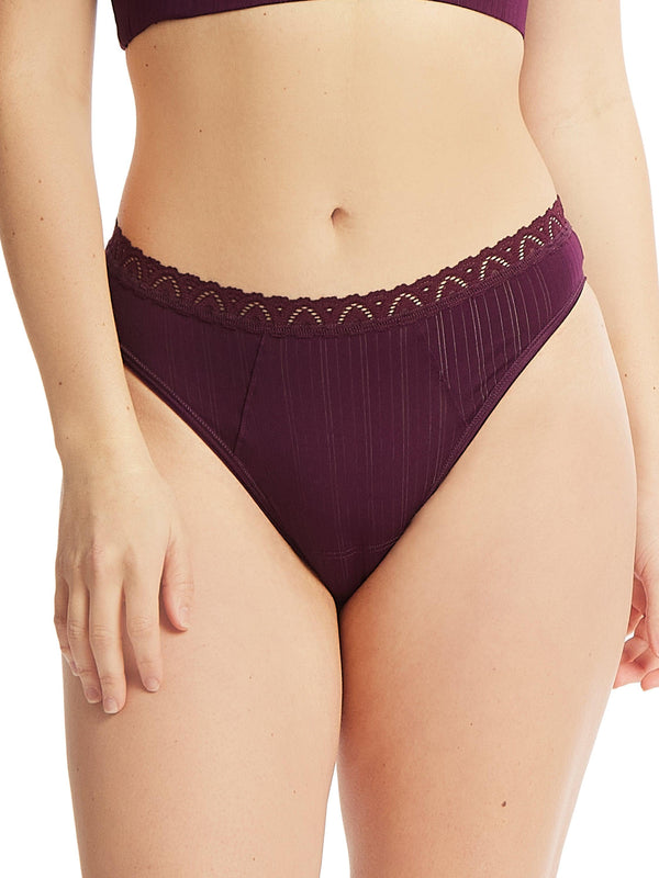 hanky panky MellowLuxe™ Low Rise Thong Dried Cherry Red Sale