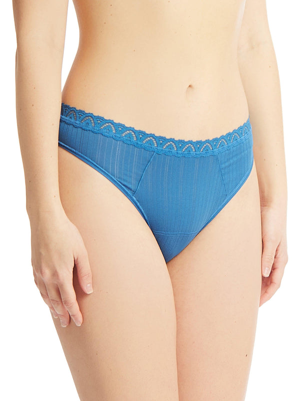 hanky panky MellowLuxe™ Low Rise Thong Storm Cloud Blue Sale