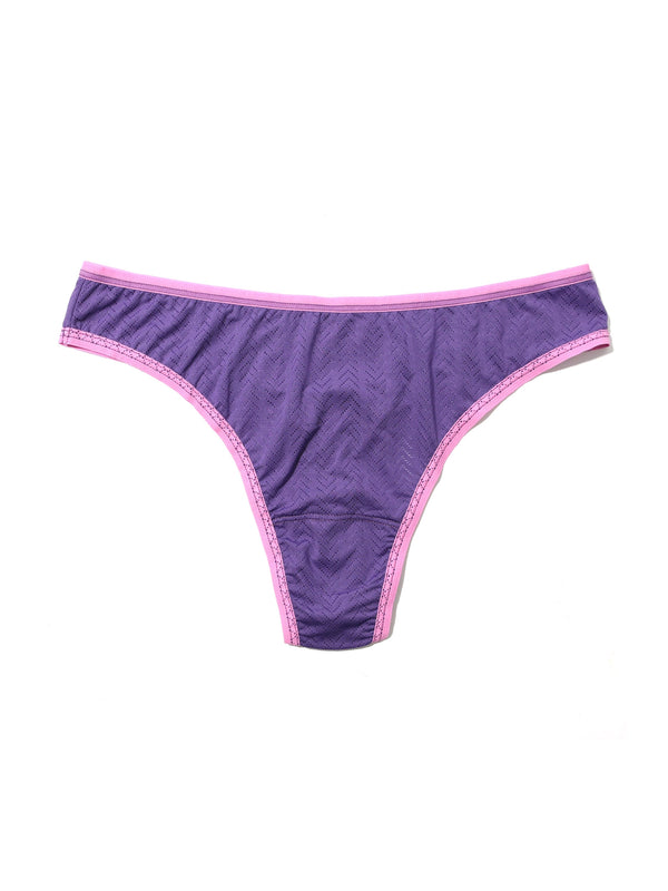 hanky panky MoveCalm™ Natural Rise Thong Acai Berry Purple Sale