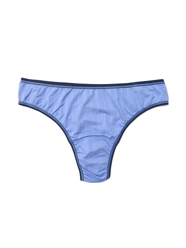 hanky panky MoveCalm™ Natural Rise Thong Cool Water Blue Sale