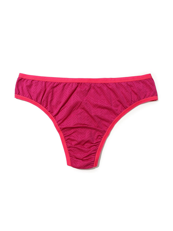 Hanky Panky MoveCalm™ Natural Rise Thong Summer Plum Pink Sale