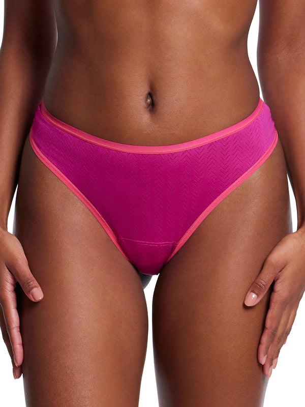 hanky panky MoveCalm™ Natural Rise Thong Summer Plum Pink Sale