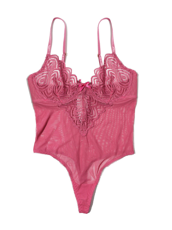 Hanky Panky &oh™ Along The Lines Underwire Bodysuit Rosehip Pink Sale