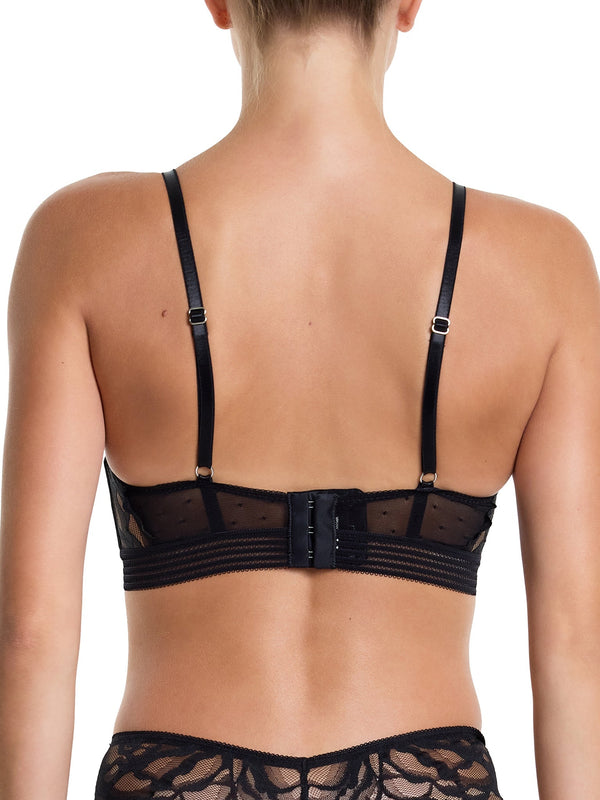 Hanky Panky &oh™ Glamorous Grunge Longline Underwire Bra Black Sale