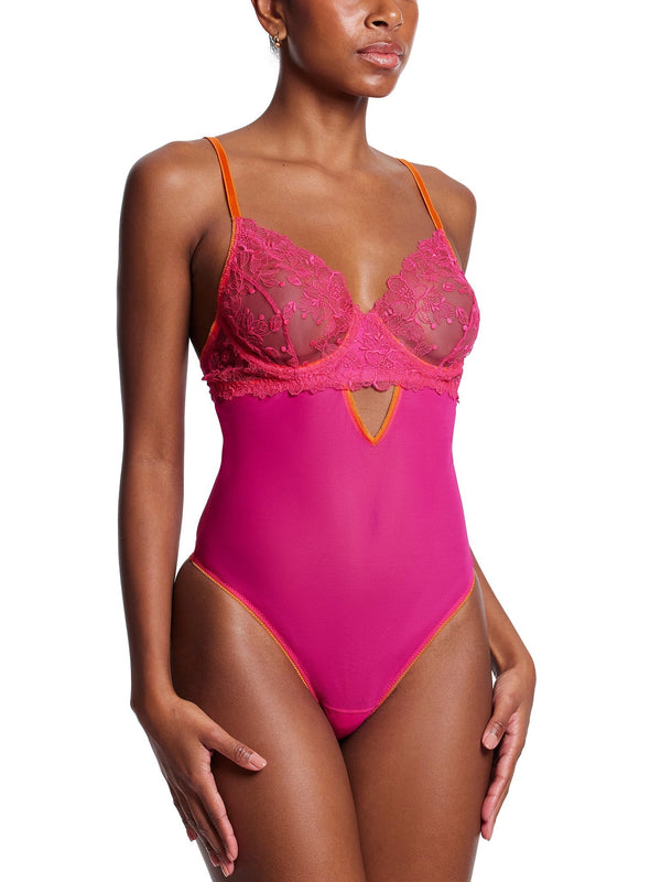 hanky panky &oh™ In Full Bloom Bodysuit Kiss Me Pink Sale