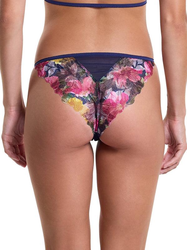 Hanky Panky &oh Wildly Blooming Tanga Dark Sky Blue Sale