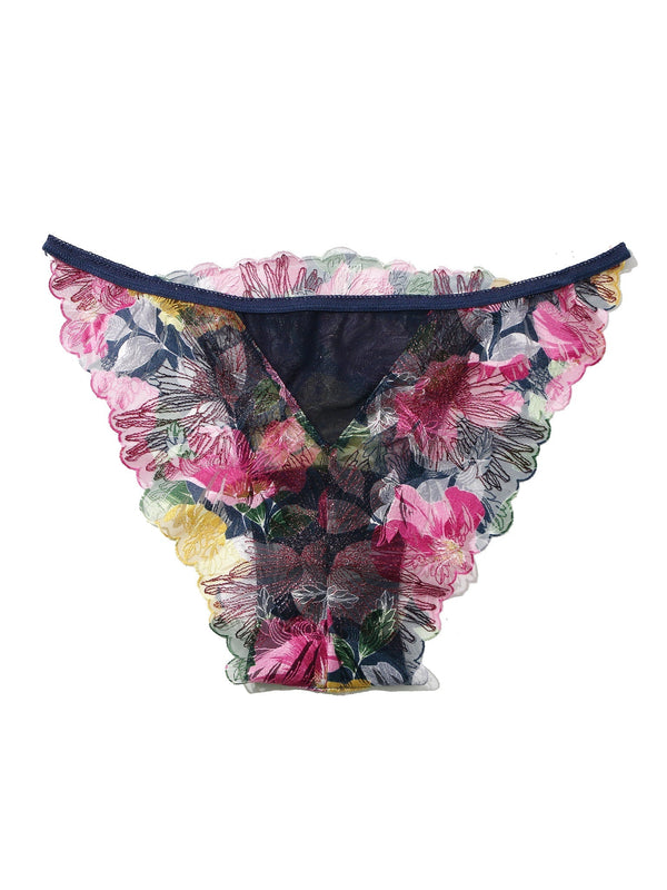 Hanky Panky &oh Wildly Blooming Tanga Dark Sky Blue Sale