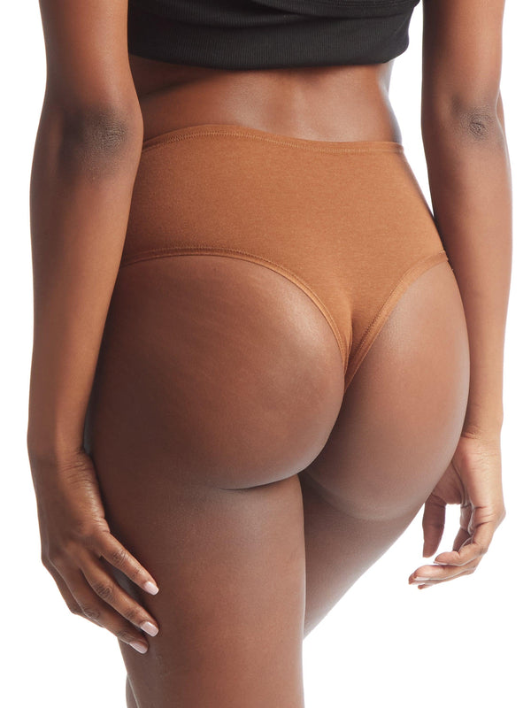 Hanky Panky PlayStretch™ High Rise Thong Macchiato Brown
