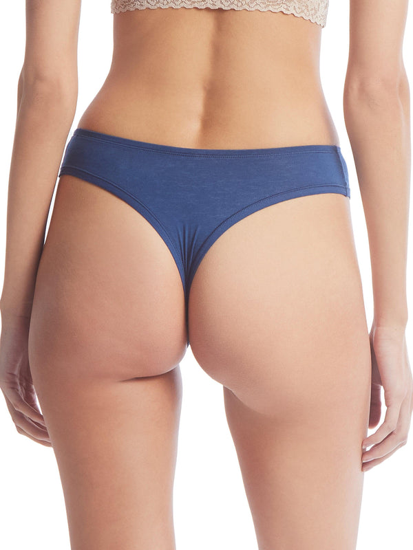 Hanky Panky PlayStretch™ Natural Rise Thong Bateau Blue