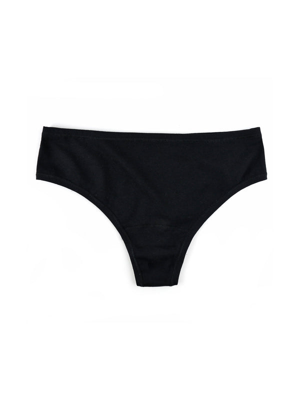 Hanky Panky PlayStretch™ Natural Rise Thong Black