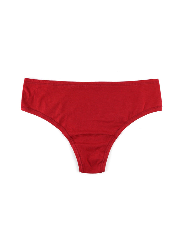 hanky panky PlayStretch™ Natural Rise Thong Cayenne Red
