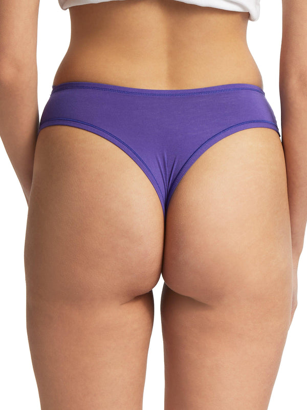 Hanky Panky PlayStretch™ Natural Rise Thong Raw Amethyst Purple