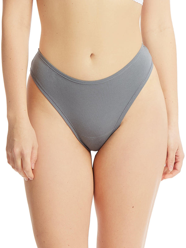 Hanky Panky PlayStretch™ Natural Rise Thong So Coal Grey