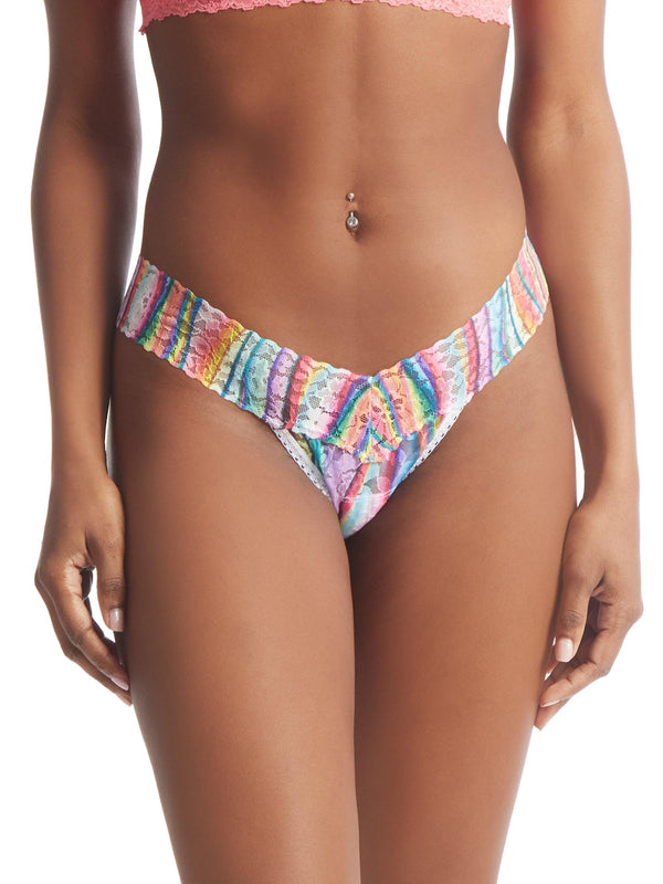 hanky panky Printed Daily Lace™ Low Rise Thong Aura