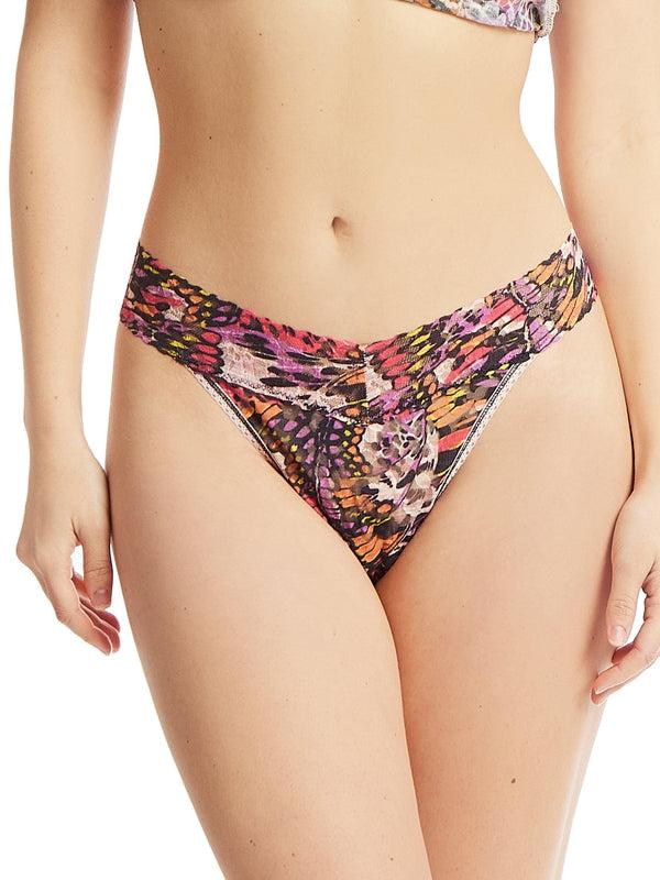 hanky panky Printed Daily Lace™ Original Rise Thong Warm Breeze