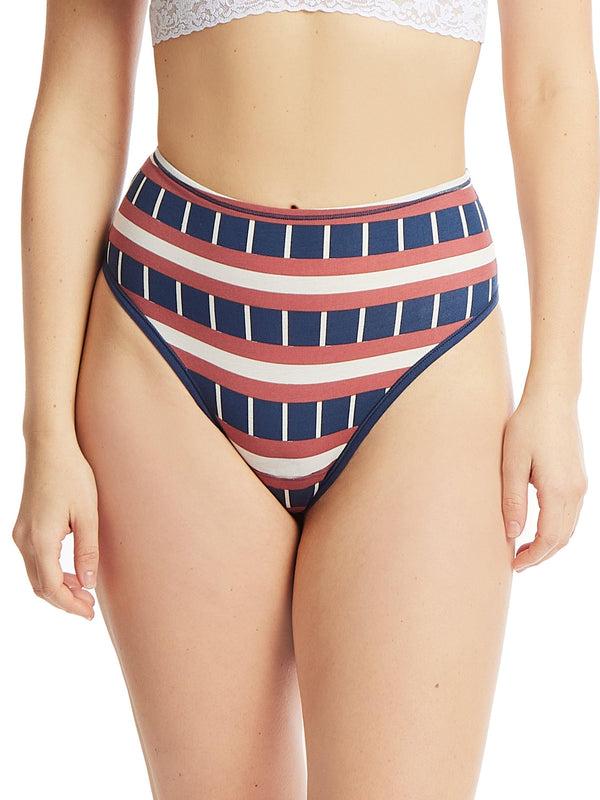 Hanky Panky Printed PlayStretch™ High Rise Thong Bateau