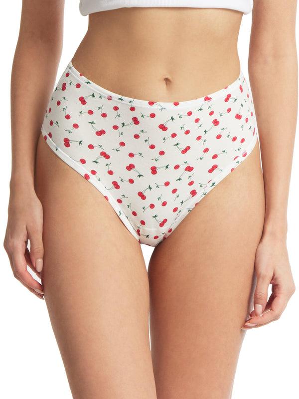 Hanky Panky Printed PlayStretch™ High Rise Thong Cherry On Top