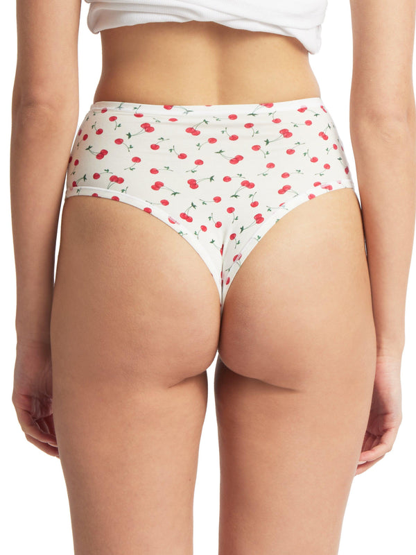 Hanky Panky Printed PlayStretch™ High Rise Thong Cherry On Top