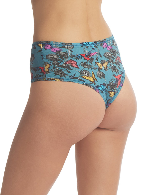 Hanky Panky Printed PlayStretch™ High Rise Thong Wonderland