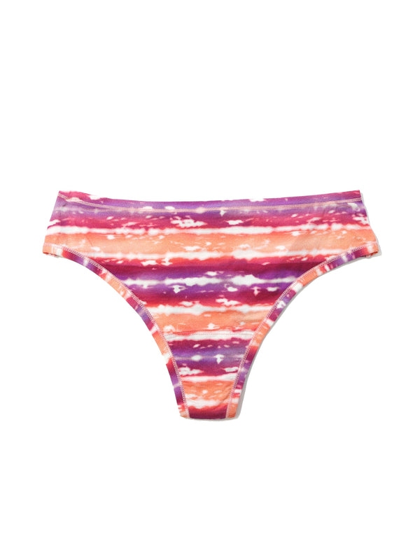 hanky panky Printed PlayStretch™ Natural Rise Thong Paint The Town