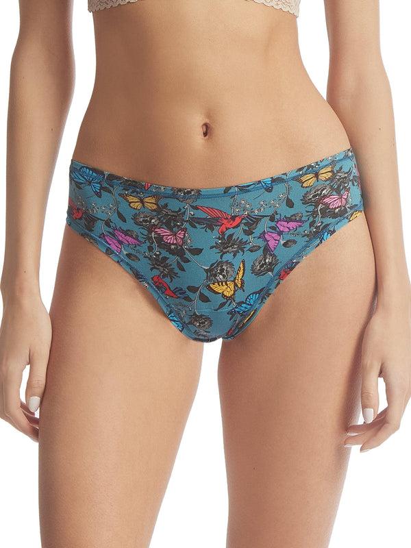 Hanky Panky Printed PlayStretch™ Natural Rise Thong Wonderland