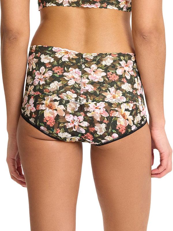 Hanky Panky Printed Retro Lace V-Kini Dark Room Blooms Sale