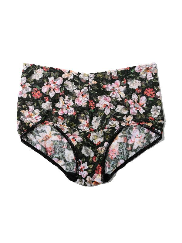 Hanky Panky Printed Retro Lace V-Kini Dark Room Blooms Sale