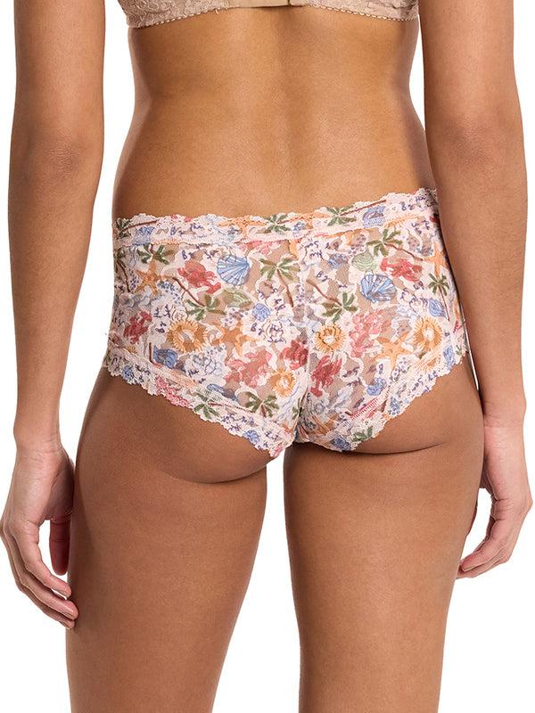 Hanky Panky Printed Signature Lace® Boyshort By The Sea Beige Sale Printed Signature Lace® Boyshort By The Sea Beige Sale