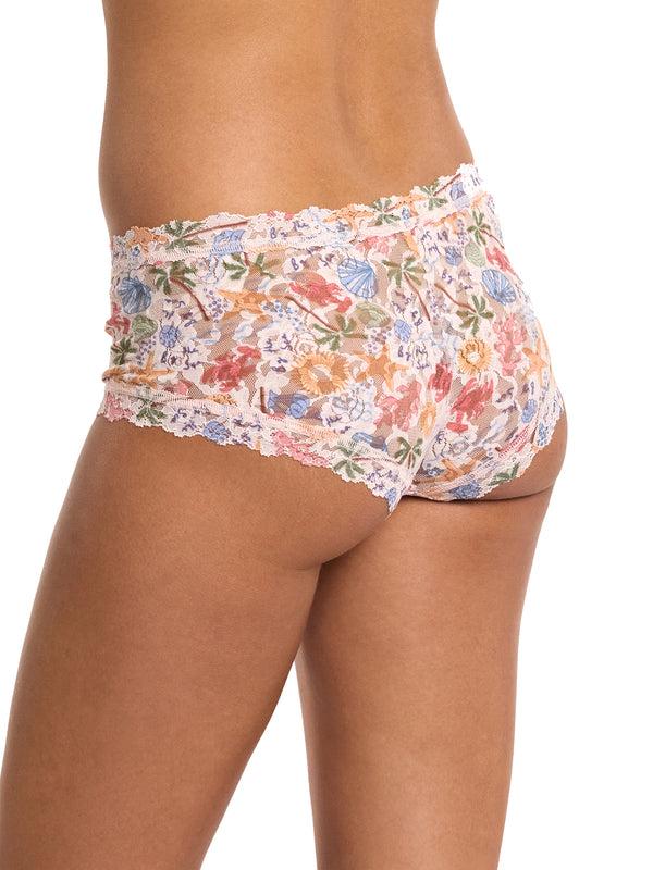Hanky Panky Printed Signature Lace® Boyshort By The Sea Beige Sale Printed Signature Lace® Boyshort By The Sea Beige Sale